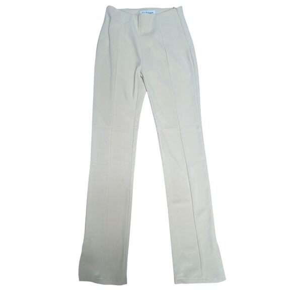 Anthropologie En Saison XS Cream Tailored Slim Bootcut Pants Stretch Neutral - Picture 3 of 6
